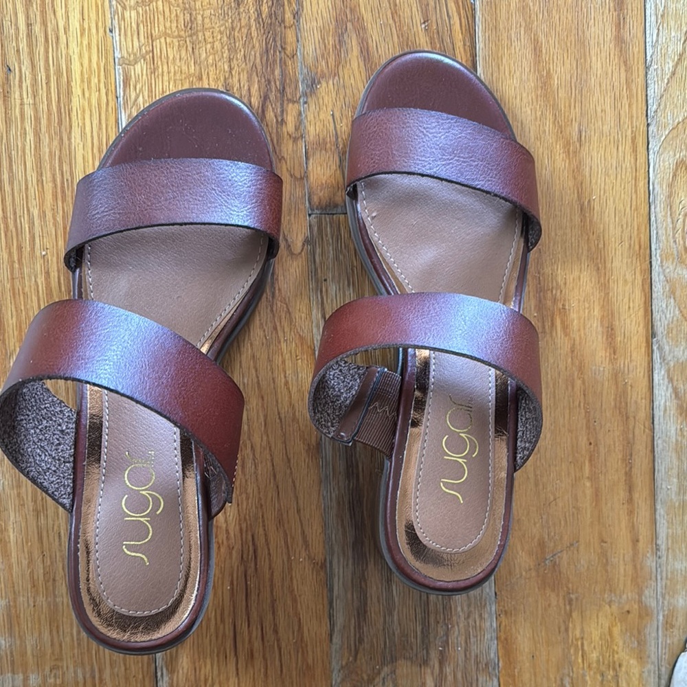 Sugar Brown Strappy Sandals
